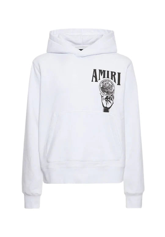 AMIRI CRYSTAL BALL WHITE HOODIE