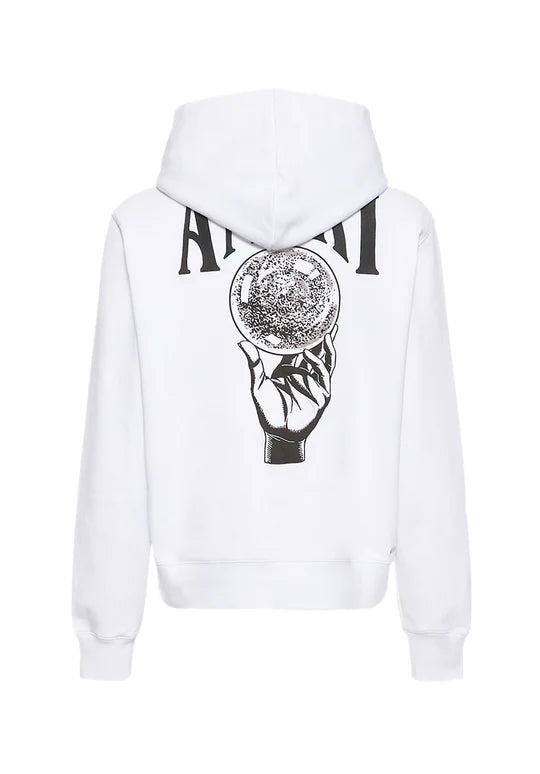 AMIRI CRYSTAL BALL WHITE HOODIE