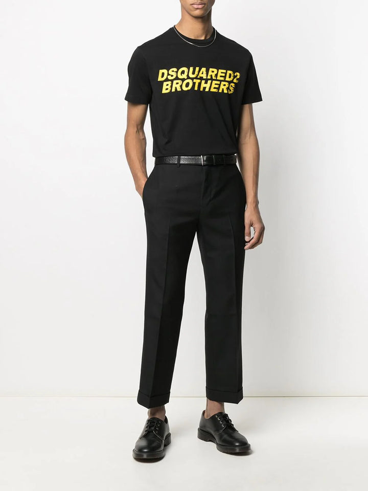 Dsquared2 yellow print t-shirt