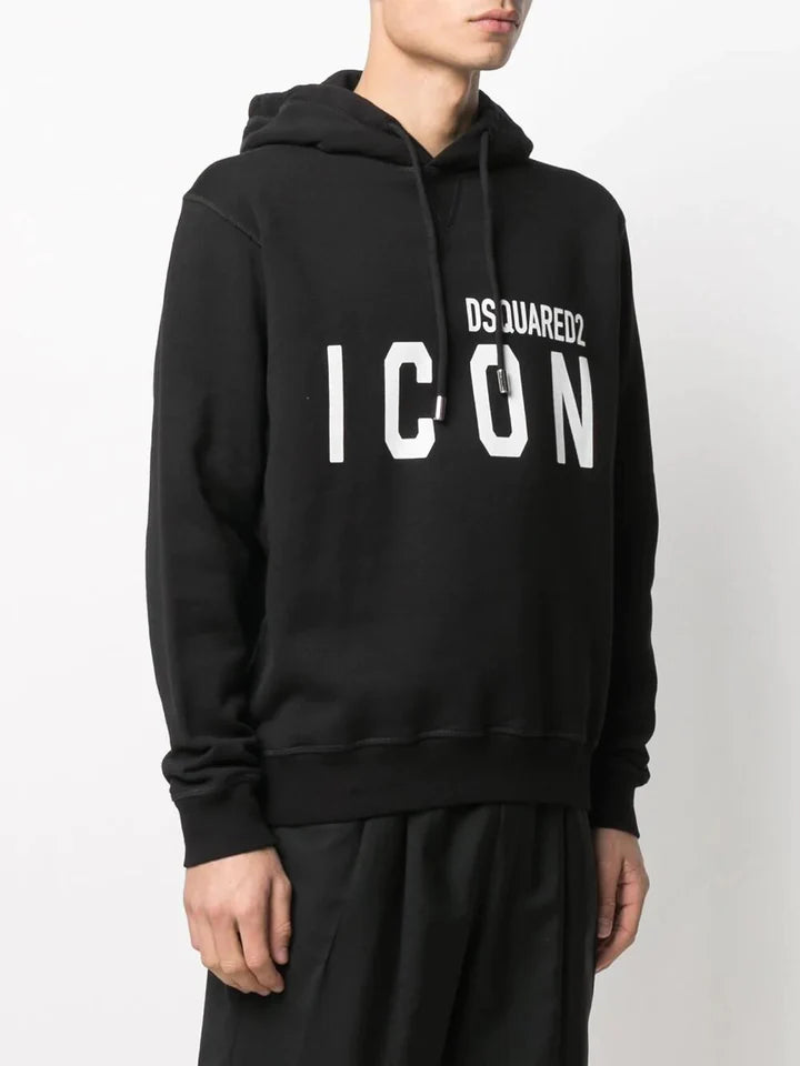 DSQUARED2 BIG ICON BLACK HOODIE