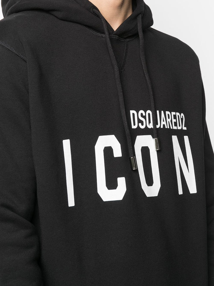 DSQUARED2 BIG ICON BLACK HOODIE