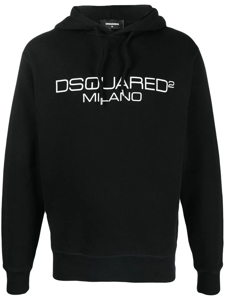 DSQUARED2 MILANO BLACK HOODIE