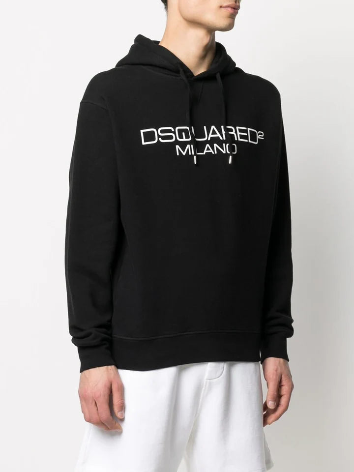 DSQUARED2 MILANO BLACK HOODIE