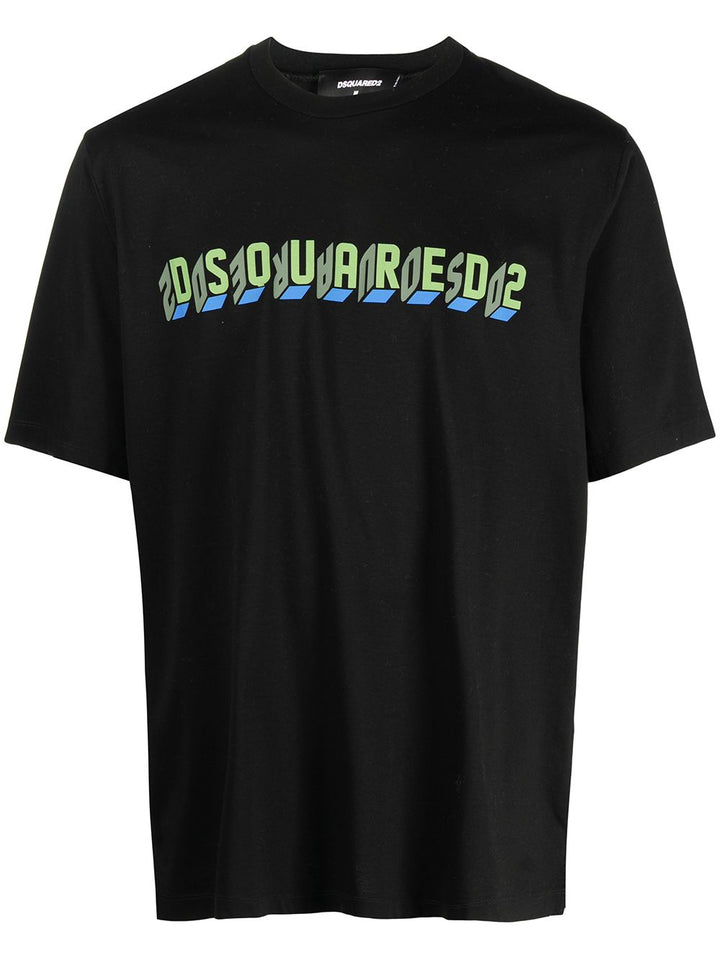 DSQUARED2 GREEN PRINT T-SHIRT