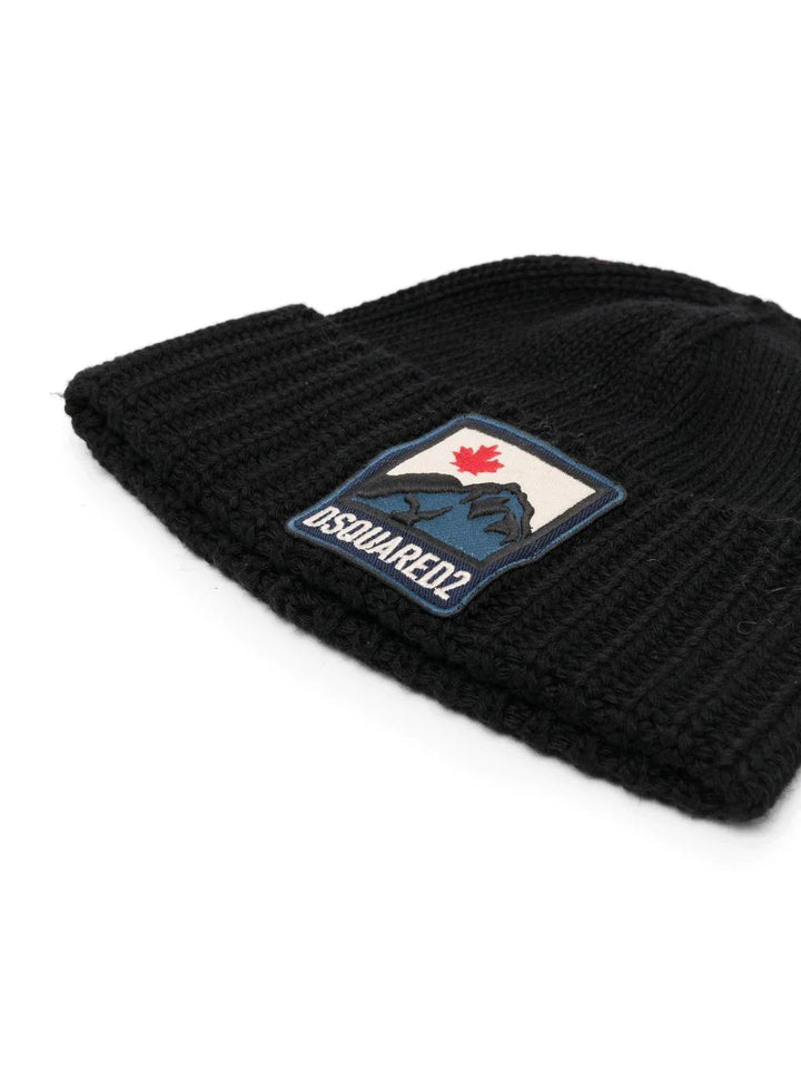 Dsquared2 Mountain Beanie Black