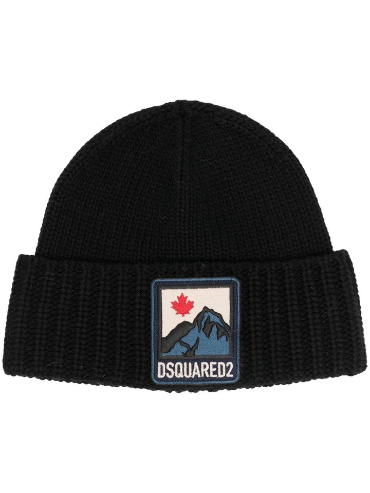 Dsquared2 Mountain Beanie Black