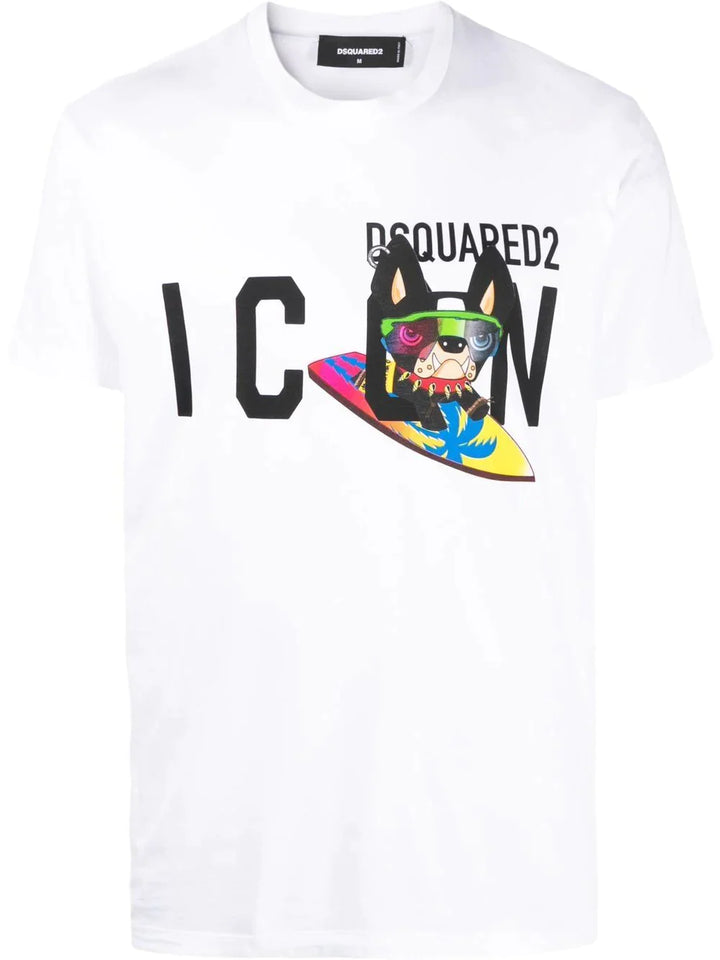 DSQUARED2 CIRO DOG-PRINT T-SHIRT