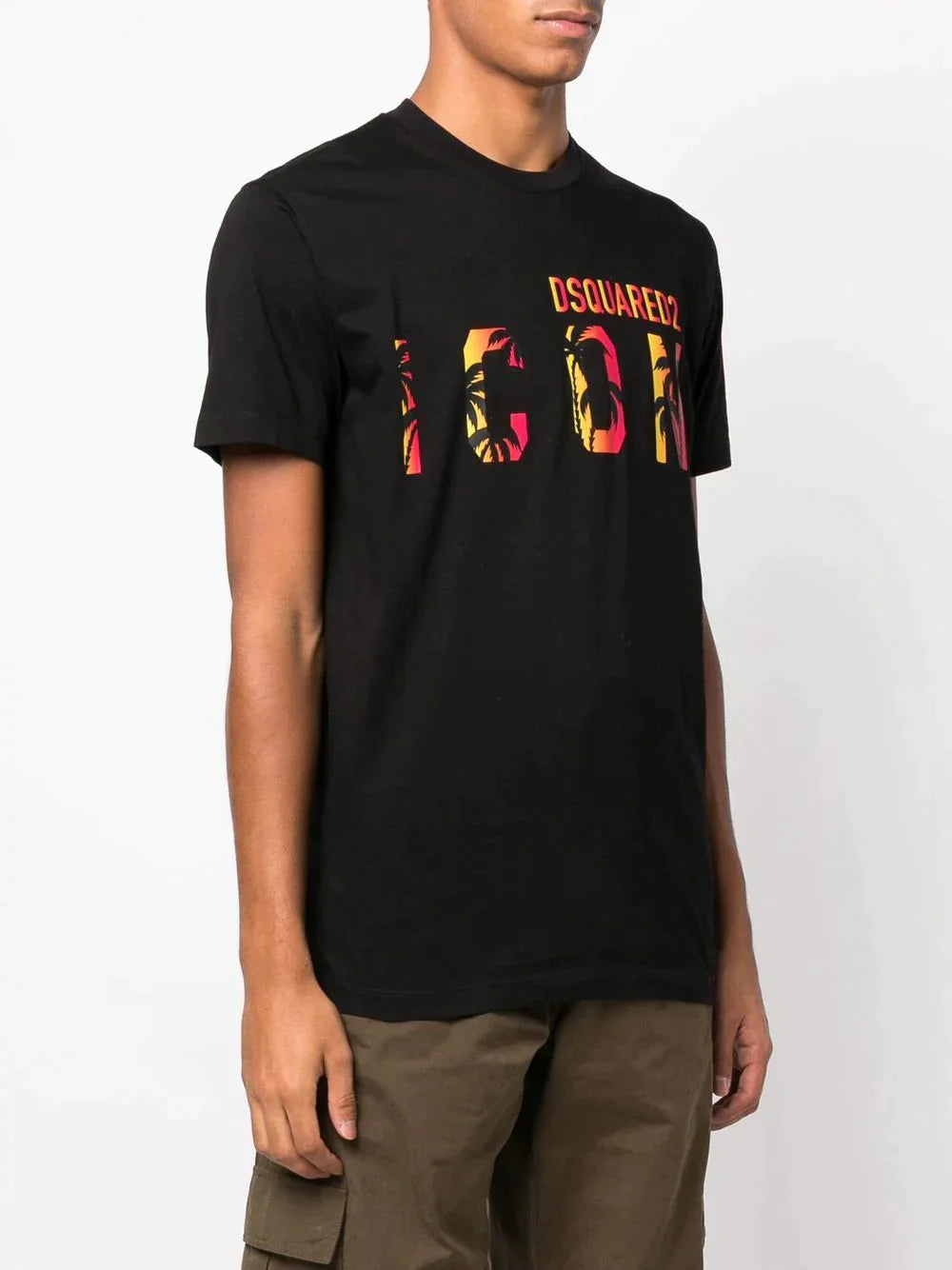 DSQUARED2 TROPICAL T-SHIRT BLACK