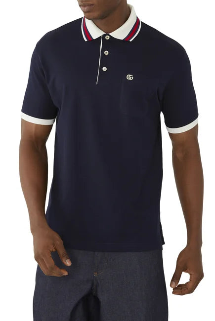 Gucci Double G Polo Shirt in BLACK