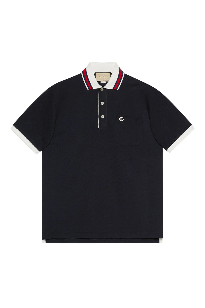 Gucci Double G Polo Shirt in BLACK