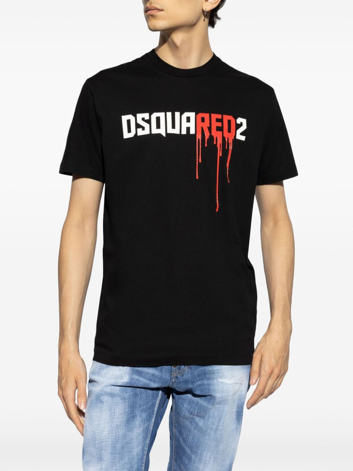 DSQUARED2 logo-print cotton T-shirt