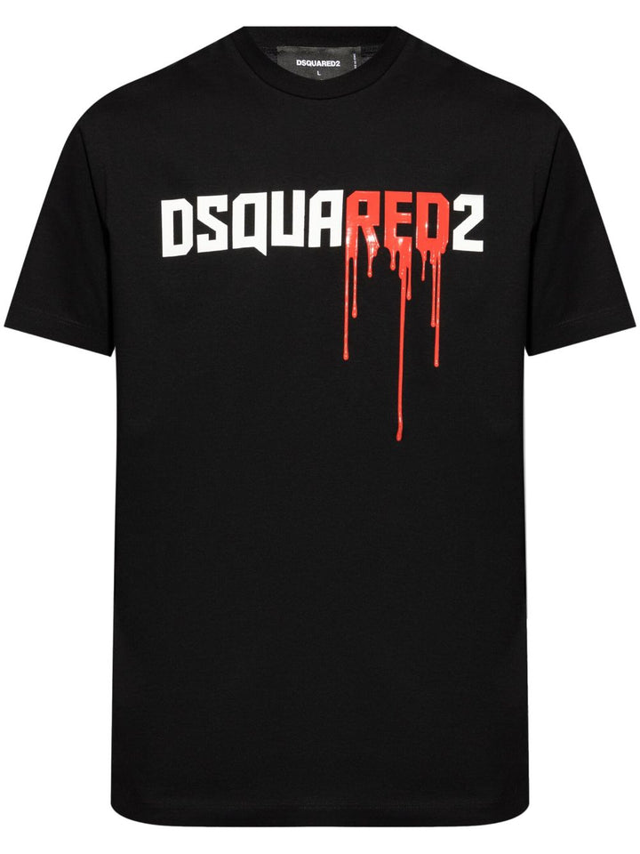 DSQUARED2 logo-print cotton T-shirt