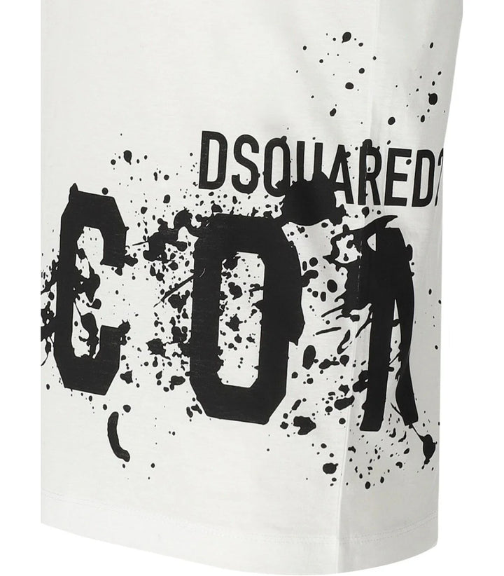 Dsquared2 Splash Black Print T-shirt