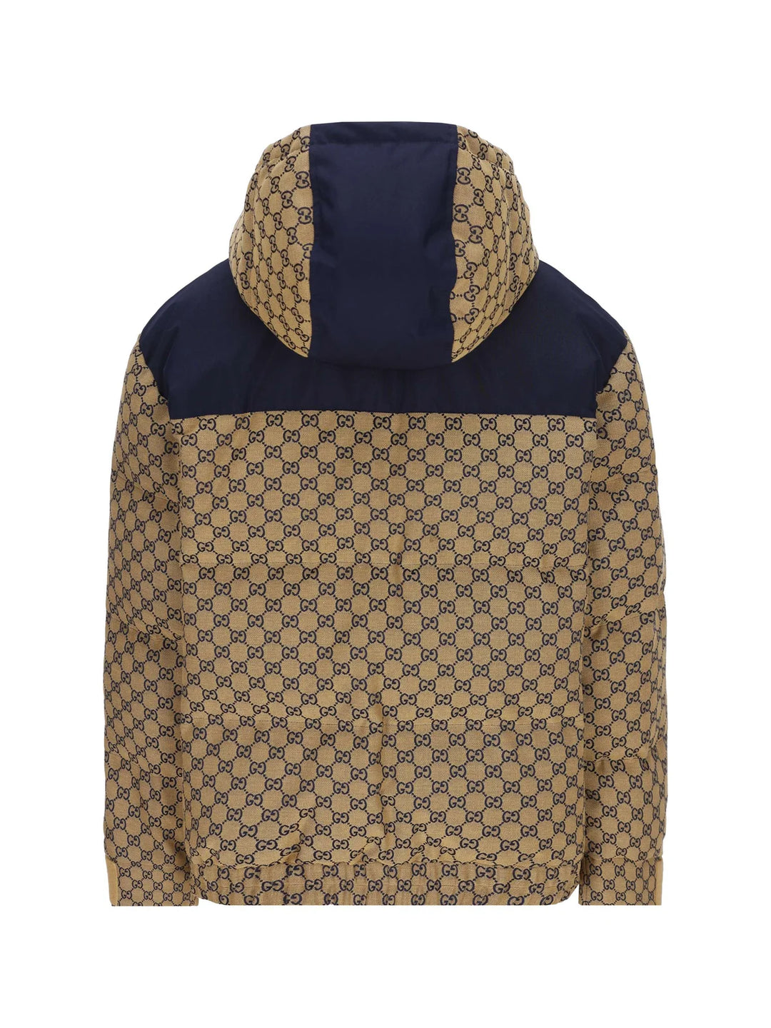 Gucci Logo Printed Hooded Puffer Coat