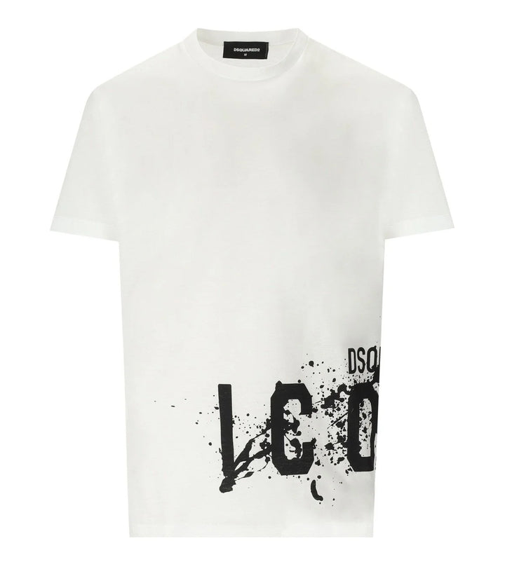 Dsquared2 Splash Black Print T-shirt