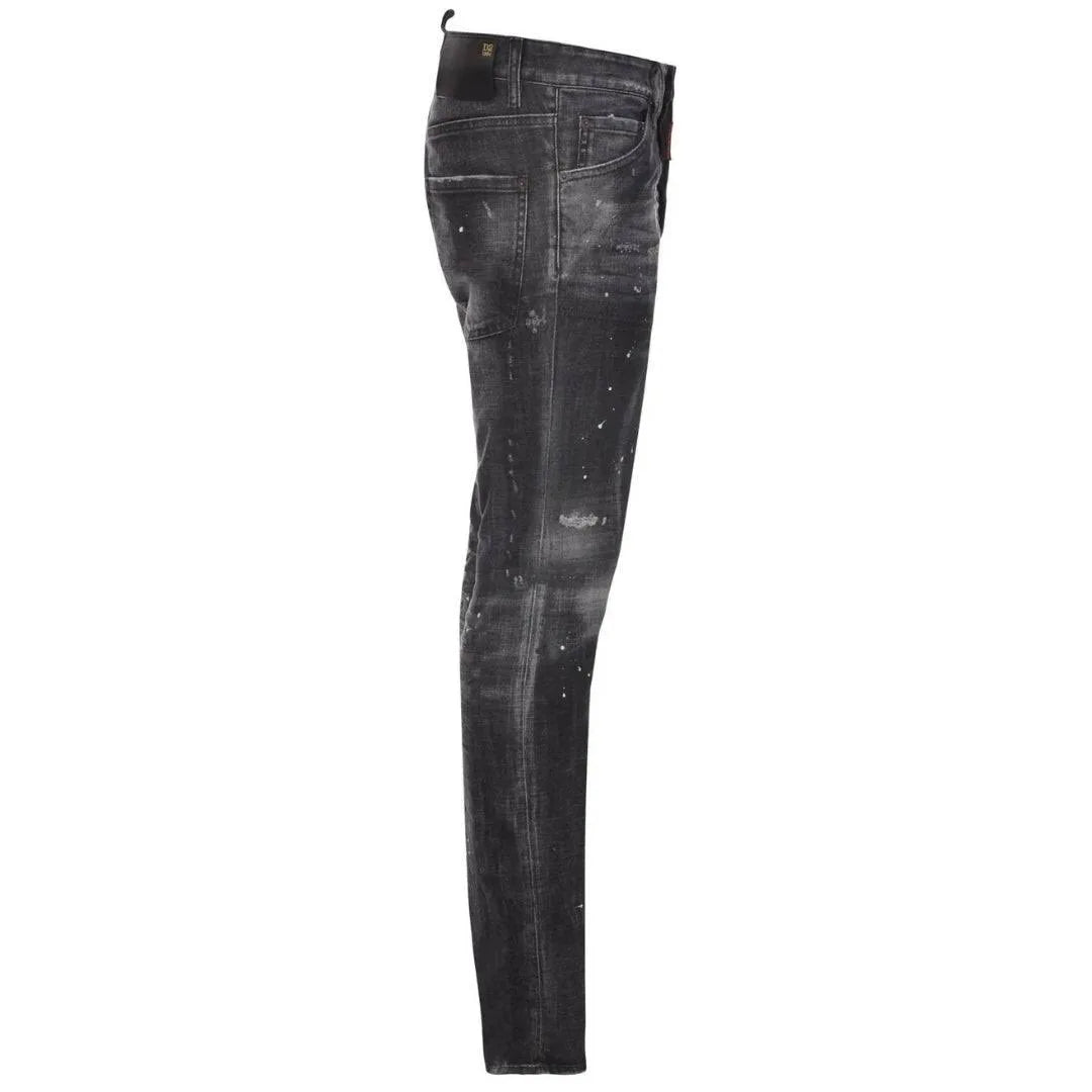 Dsquared2 Black Jeans painted