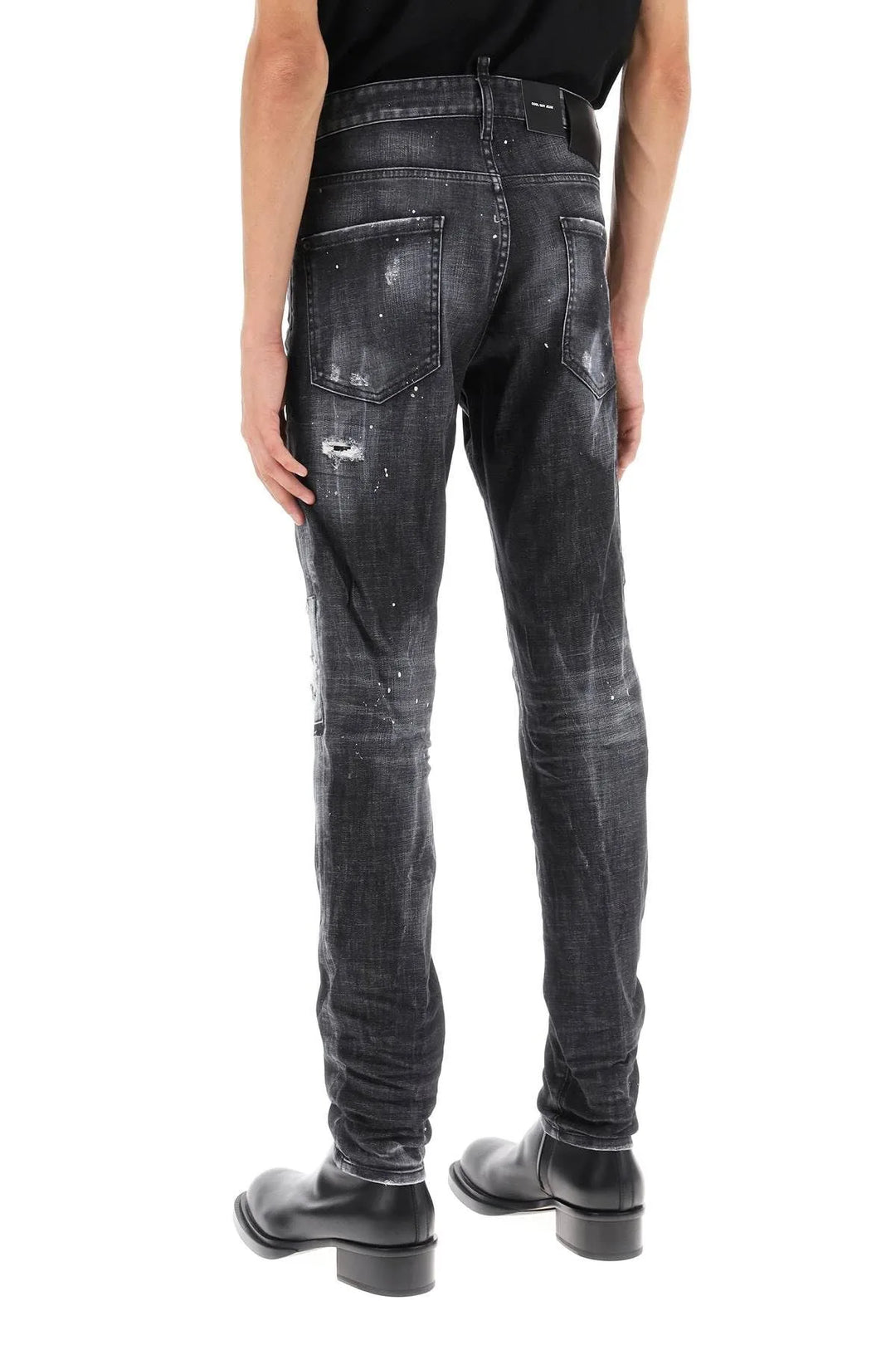 Dsquared2 Black Jeans painted