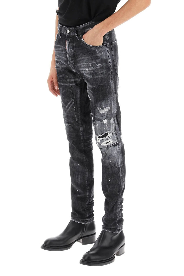 Dsquared2 Black Jeans painted