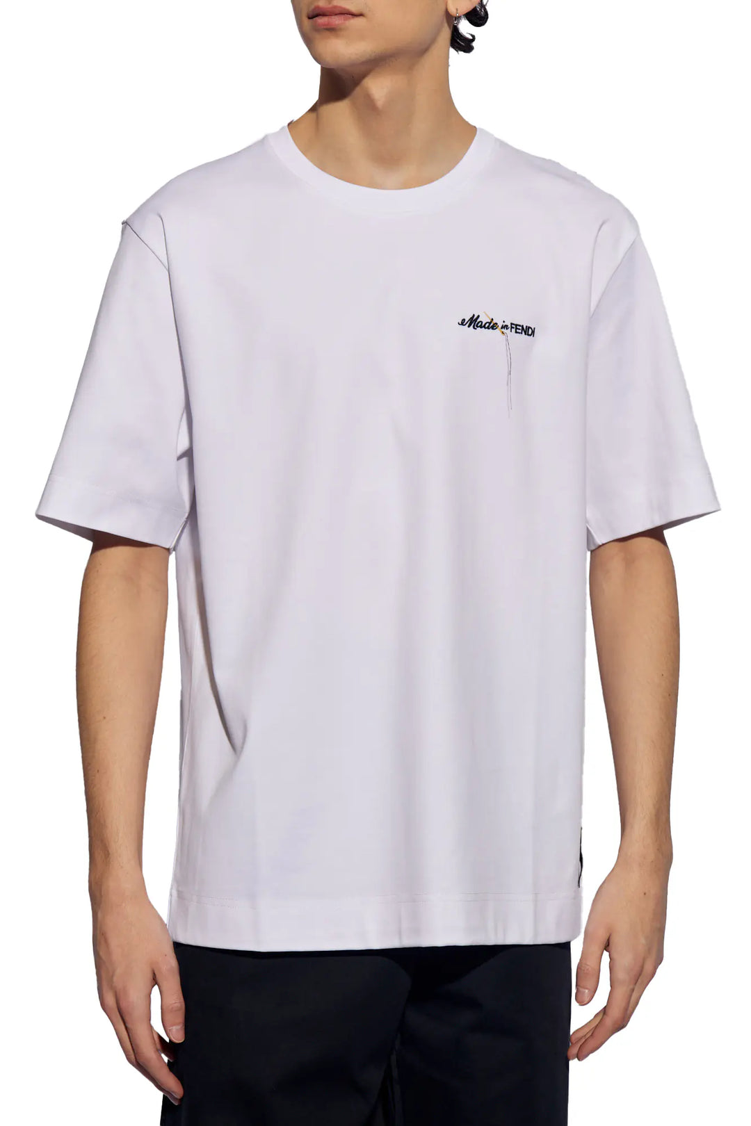 FENDI mini logo white t-shirt