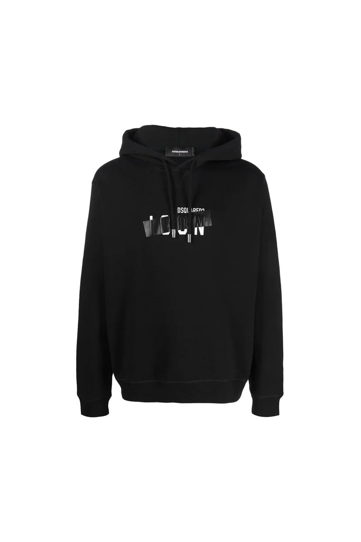 Dsquared2 black tape hoodie