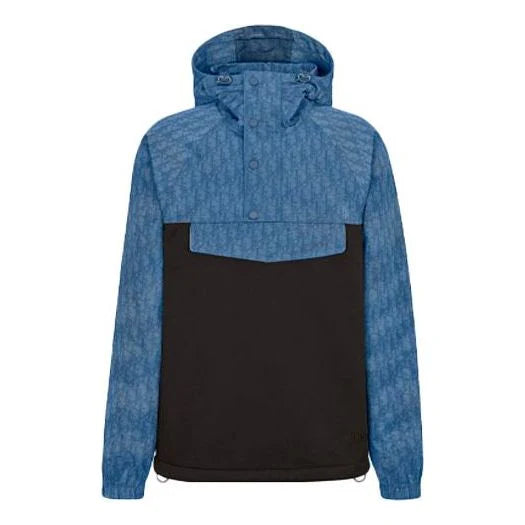 Dior Hooded Jacket Coat Blue