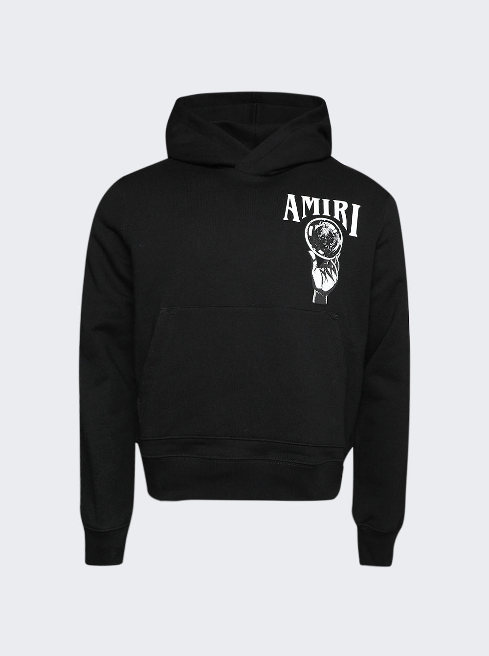 Amiri black printed hoodie