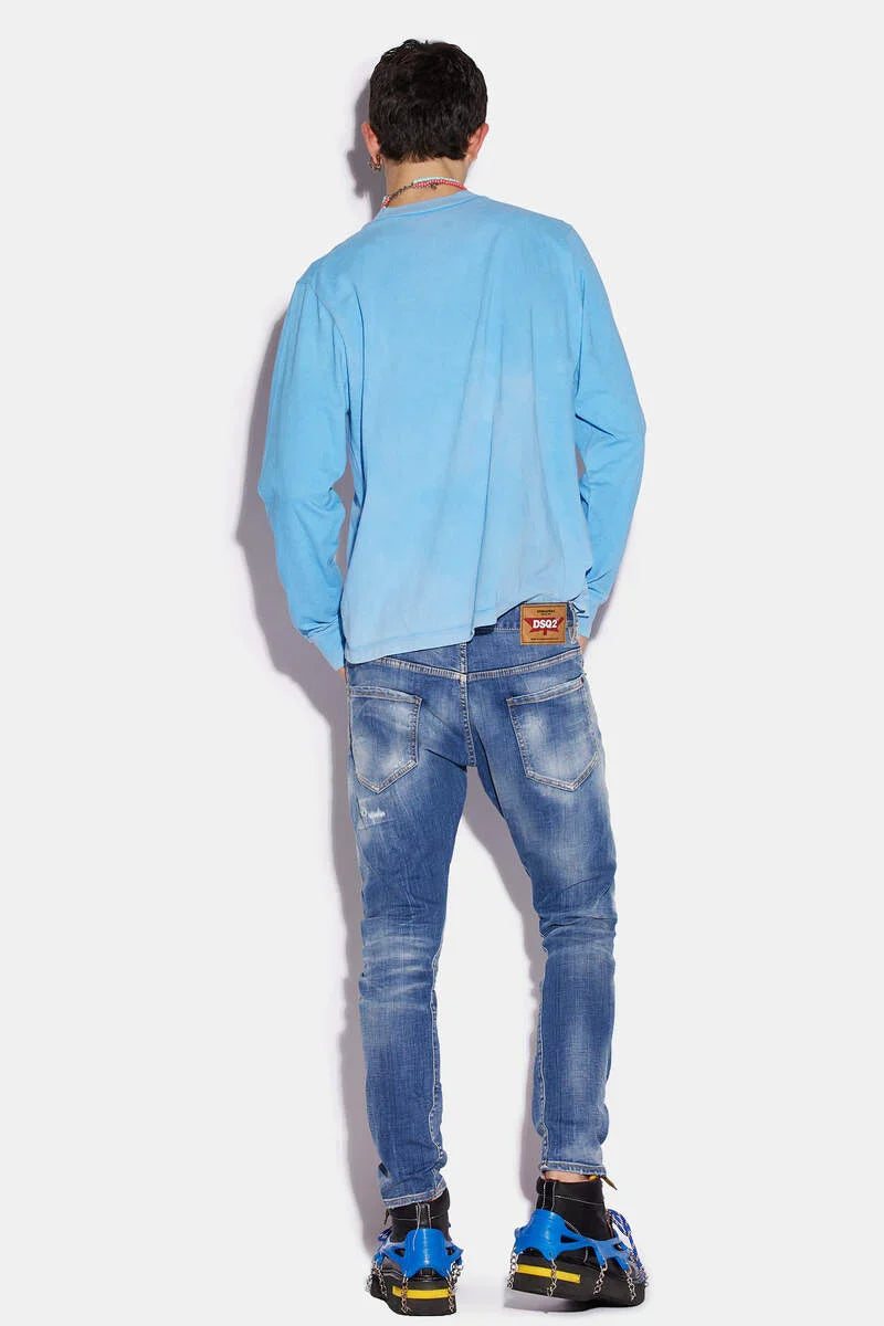 DSQUARED2 JEANS LIGHT SANDY SLASH WASH