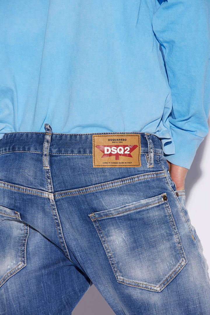 DSQUARED2 JEANS LIGHT SANDY SLASH WASH