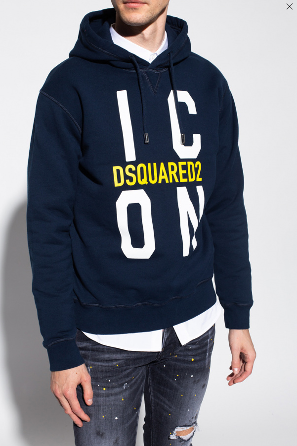 DSQUARED2 NAVY BLUE HOODIE