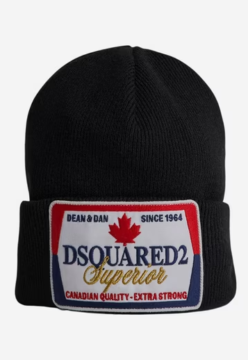 Dsquared2 Superior Patched beanie