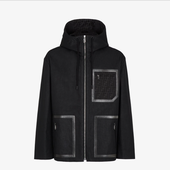 Fendi Blouson Black fabric parka