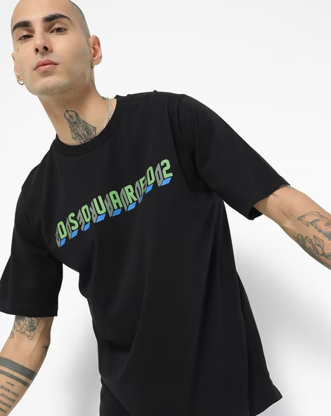 DSQUARED2 GREEN PRINT T-SHIRT