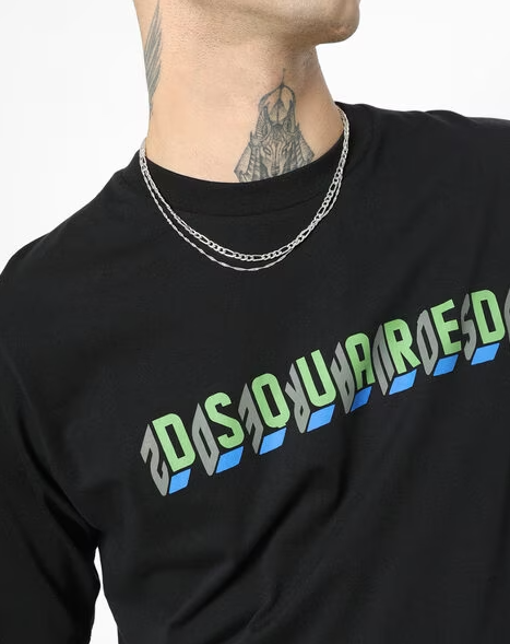 DSQUARED2 GREEN PRINT T-SHIRT