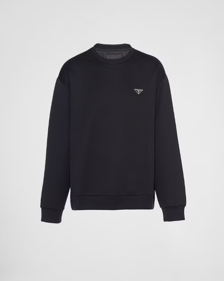 Technical cotton sweatshirt