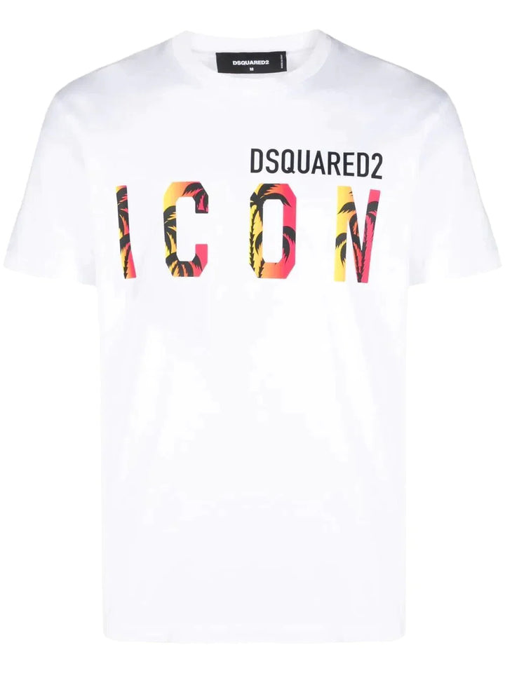 DSQUARED2 TROPICAL T-SHIRT WHITE