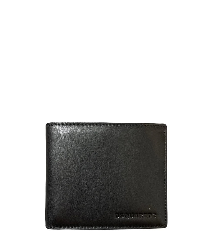 DSQUARED2 BI-FOLD BLACK WALLET