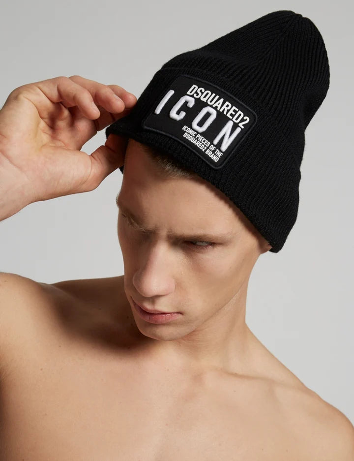 Dsquared2 Double Patch Beanie